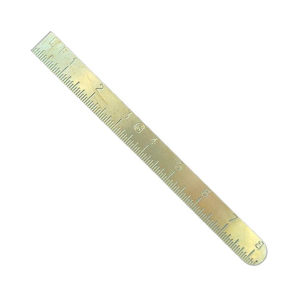 Cody Gregory 8" Brass Pocket Ruler