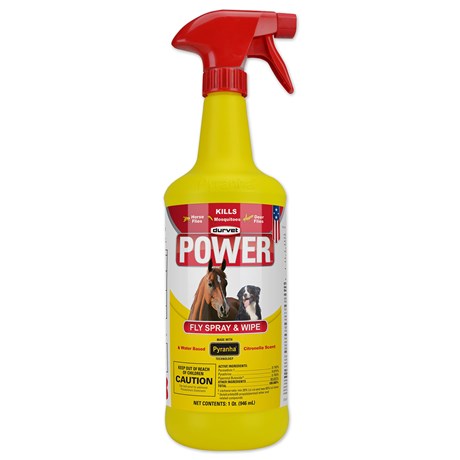 Power Fly Spray & Wipe 32 oz-Durvet